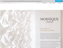 Tablet Screenshot of mosaiquehair.com